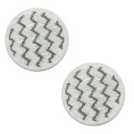 Shark STEAM & SCRUB 回転スチームモップ S7001J専用パッド 2枚 互換品