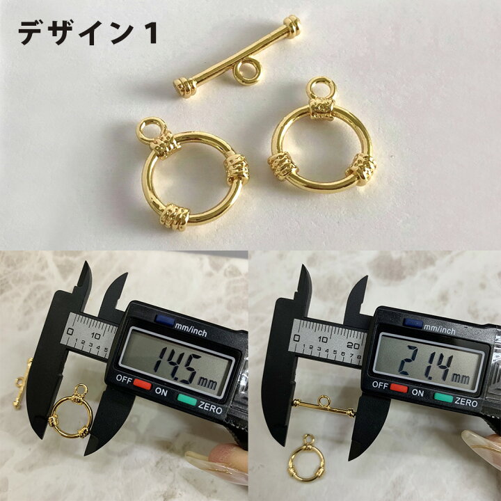 楽天市場】14KGF マンテル ゴールド アクセサリーパーツ 留め具 トグル 
