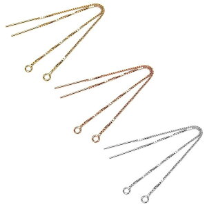 13.5cm サージカルステンレス ベネチアンチェーン ボックスチェーン パーツ ピアスパーツ 金属アレルギー ハンドメイド