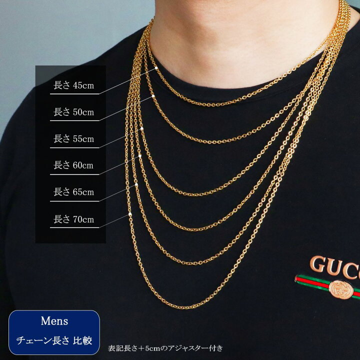 楽天市場】チェーン ネックレス ゴールド サージカルステンレス 金属 