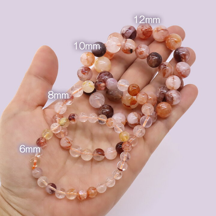 楽天市場】ライモナイト インクォーツ ブレスレット 6mm 8mm 10mm 12mm 