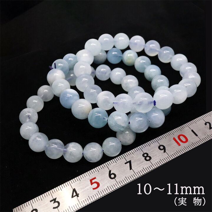 楽天市場】【選べるサイズ】アクアマリン ブレスレット 7-8mm～13-14mm 