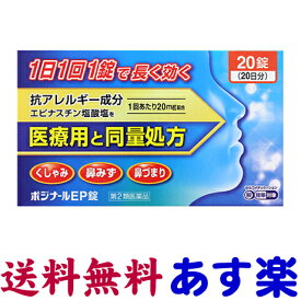 【第2類医薬品】ポジナールEP錠 20錠 花粉症薬 鼻炎薬