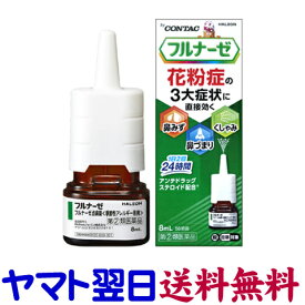 【指定第2類医薬品】フルナーゼ点鼻薬 8mL フルチカゾン医療用と同成分の市販薬 花粉症のくしゃみ、鼻水鼻づまり 鼻炎薬