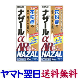 【指定第2類医薬品】ナザールαAR 0.1％ 10ML ×2個セット 花粉症 鼻炎スプレー リノコート点鼻、ベクロメタゾン鼻用のジェネリックと同じ有効成分の市販薬