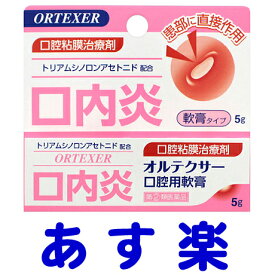 【第(2)類医薬品】オルテクサー口腔用軟膏 5g ケナログAと同じ有効成分の口内炎薬