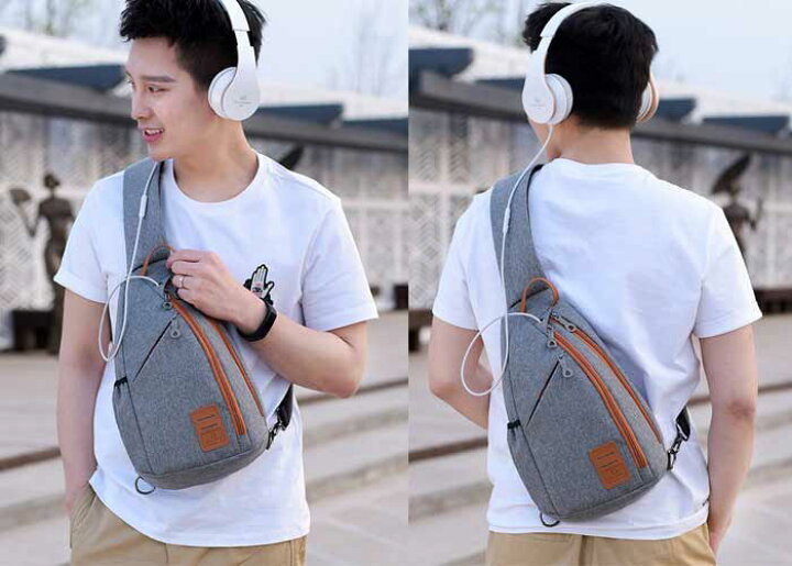 楽天市場 ボディバッグ メンズ イヤホン穴 カジュアル ワンショルダー 軽量 スポーツバッグ ナイロン バッグ ショルダーバッグ 斜め掛け 斜めがけ メンズ 旅行 通勤 通学 サイクリング ツーリング 自転車 ボディーバック 送料無料 ジョルノ