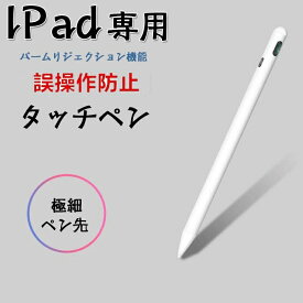 iPad タッチペン スタイラスペン USB充電 (Air Pro 10.2 11 12.9 Mini 第8世代 第7世代 第6世代 第5世代 第3世代） デジタルペン 極細1.0mm 高感度 ペンシル タッチペン 10H連続作業 2つ交換用ペン先 アクティブタッチペン 仕事/絵画/学習/ビジネス パームリジェクション機能