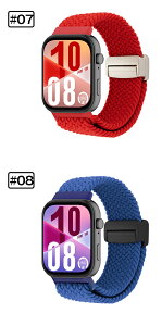 HUAWEI Watch Fit4 PRO / Fit4 / Fit3�Ή� �����o���h �����p �x���g�i�C�����f�� ���C�o�b�N�� �}�O�l�b�g���o�b�N�� �ւ��x���g �L�k�� �T�C�Y���� �҂� �ʋC�� �X�|�[�c �ґg���X�g