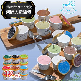 瀬戸内ジェラート MARE ジェラート 12個入り 6種各2個 セット（和三盆 ミルク 抹茶 チョコ ピスタチオ イチゴ）