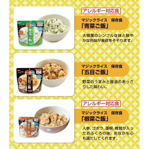 【5年保存】非常食セットサタケマジックライス全種類セット(アルファ化米/9品目)