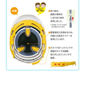 オサメットジュニア折たたみ式(蛇腹形状)防災用ヘルメット子供用国家検定合格日本製