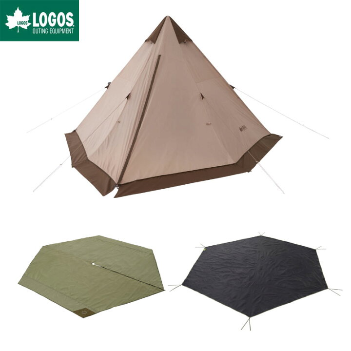 楽天市場】LOGOS ロゴス Tradcanvas VポールTepee400セット-BB テント  