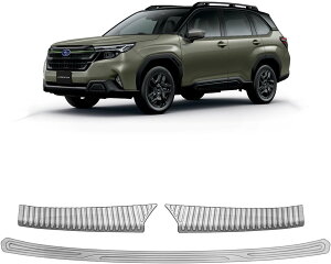 新型 スバル フォレスター SL系 パーツ セット割 ラゲッジスカッフプレート&リアバンパーステップガード ステンレス 3P インテリアパネル 傷予防 汚れ予防 内装 カスタム パーツ ドレスアッ