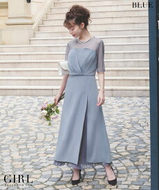 【在庫わずか！73％OFF】パーティードレス 結婚式 ワンピース ドレス 大きいサイズ ロング 袖あり ロング丈 レース フォーマルワンピース 他と被らない 半袖 お呼ばれ 体型カバー パーティドレス レディース 二次会 成人式 同窓会 冬