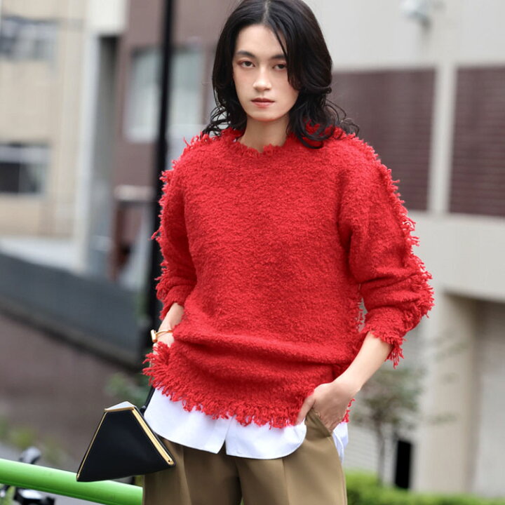 新作). 手編みVネックニット ゆったりセーター 秋、ブルー ニット・セーター セーター.専門店 通販 16758539｜Creema(クリーマ)  ハンドメイド・手作り・クラフト作品の販売サイト セーター２枚