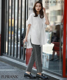 【13％OFF】ブラウス レディース トップス 1枚で決まる 半袖 カジュアル ゆったり 着痩せ プルオーバー カットソー おしゃれ きれいめ シャツ 体型カバー 無地 クルーネック かわいい シンプル 可愛い 大きいサイズ 綿100％ コットン ドルマンスリーブ