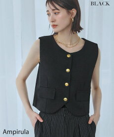 【1000円OFF】ベスト トップス レディース 1枚で決まる ノースリーブ ゆったり 着痩せ プルオーバー カットソー おしゃれ きれいめ 体型カバー かわいい 可愛い ジレ シンプル 黒 無地 大きいサイズ 袖なし 柔らかい ツイード クルーネック ショート丈 春 夏 秋 冬