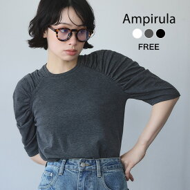 【50％OFF】トップス レディース 1枚で決まる 長袖 ゆったり 着痩せ プルオーバー カットソー Tシャツ おしゃれ きれいめ 体型カバー かわいい 可愛い クルーネック シンプル 無地 大きいサイズ 柔らかい 五分袖 ギャザー ギャザースリーブ 洗える 春 夏 春夏