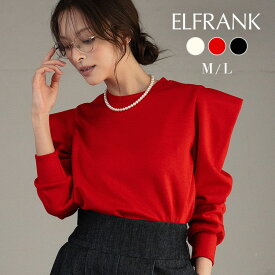 【1000円OFF】トップス レディース プルオーバー 1枚で決まる ゆったり 着痩せ 長袖 ブラウス カットソー おしゃれ きれいめ 体型カバー かわいい クルーネック 丸首 シンプル 大きいサイズ 可愛い 袖あり パフスリーブ ダンボール生地 タックスリーブ 洗える 春 秋 冬 秋冬