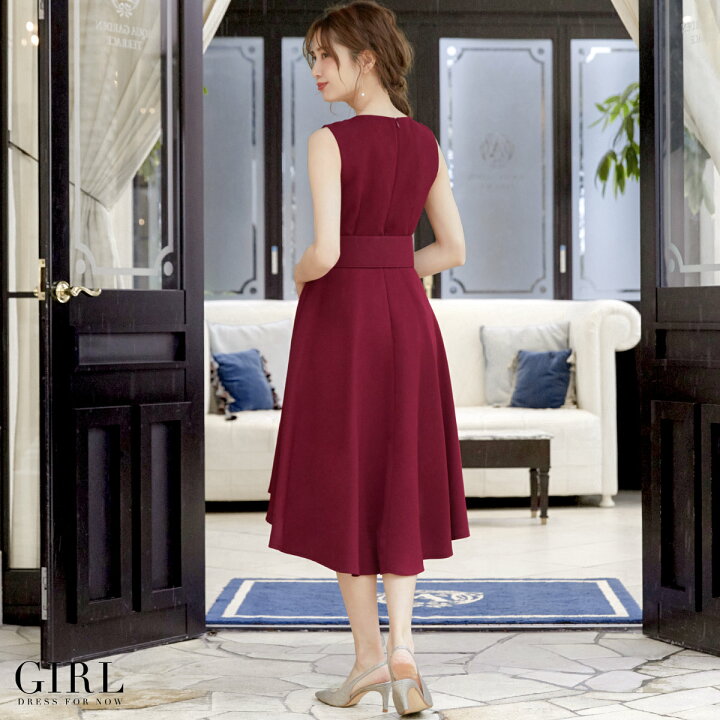 楽天市場 アウトレット 結婚式 ワンピース パーティードレス 大きいサイズ ロング丈 ロング ミモレ丈 ネイビー ゆったり 赤 小さいサイズ お呼ばれ 他と被らない ドレス レディース 袖なし 30代 代 二次会 披露宴 同窓会パーティー ノースリーブ 40代 大人 春 夏