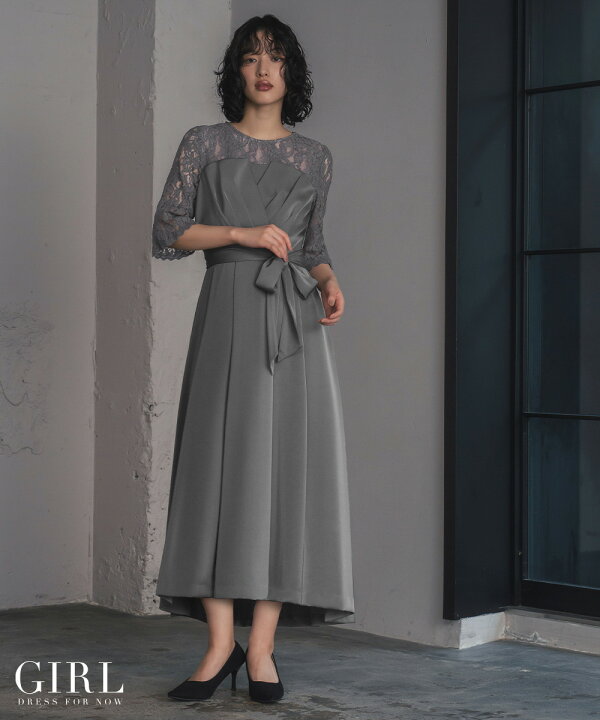 楽天市場 円 12日13時までクーポン利用で 結婚式 ワンピース パーティードレス ドレス ロング丈 ロング 袖あり レース 大きいサイズ ミモレ丈 ゆったり 小さいサイズ 30代 40代 お呼ばれ 他と被らない 代 50代 体型カバー 袖付き 長袖 七分袖 二次会 春 夏 秋