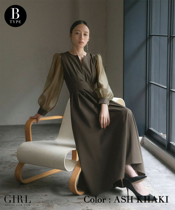 市場 特価 秋冬 ワンピース 長袖 レディース フォーマル パーティードレス