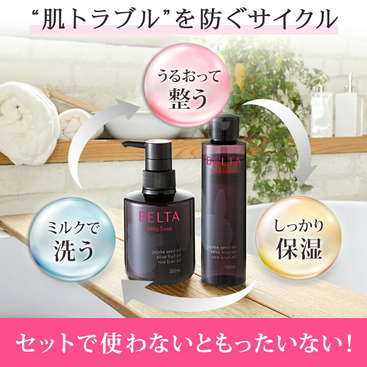 楽天市場】BELTA ベルタベビーローション（140ml）ベルタベビーソープ 