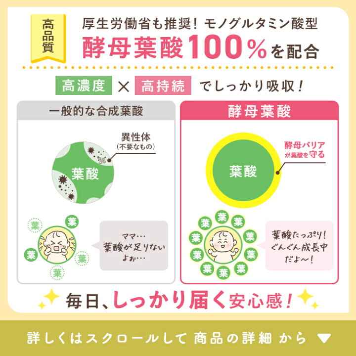 楽天市場】【マラソン限定 30%OFF】葉酸 サプリ 安全臨床試験済み 時期 