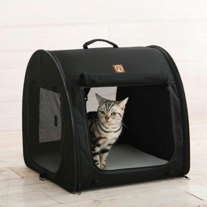 楽天市場】猫 ケージ One for Pets ポータブル・ケージ オールブラック 