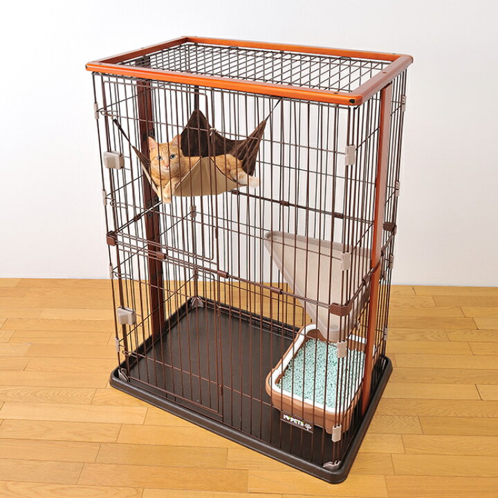 楽天市場】猫 ケージ Bonbi ボンビアルコン ボンビ ウッドワンサークル 