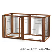 楽天市場】リッチェル ペット用木製3wayサークル 6面90h 4973655590515 