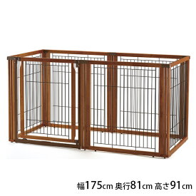 犬 サークル Richell リッチェル ペット用 木製3WAYサークル 6面90H 【メッセージカード対応】 犬用 サークル フェンス ゲート 仕切り 3WAY 小型犬 中型犬 大型犬 組み立て