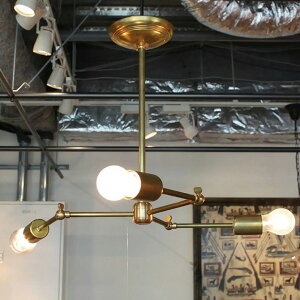 ACME Furniture ANt@j`[ SOLID BRASS LAMP 3ARM BLASS y_gv  3 ݂艺 LEDΉ Be[W re[W C_XgA rO _CjO