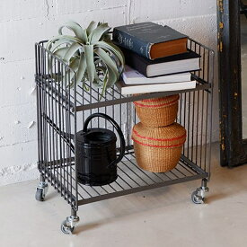 ＼ペット割で最大P5／ COLLEND コレンド ワイヤーワゴン （レギュラー・シングル） 【メッセージカード対応】 ワゴン キャスター アイアン 収納 おしゃれ 鉄 インダストリアル ビンテージ ヴィンテージ 1段