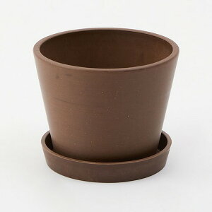 Horn Please ホーン プリーズ エコフレンドリー フラワーポット ラテール W/プレート M 【メッセージカード対応】 ポット 植木鉢 おしゃれ 5号 エコ 屋外 屋内 穴 フラワー グリーン