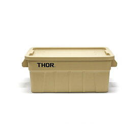 THOR ソー LARGE TOTES WITH LID 53L 【メッセージカード対応】 収納ボックス コンテナ おしゃれ プラスチック ユニセックス アウトドア 収納 蓋付き ガレージ 車載