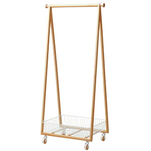 Liv COAT HANGER 【メッセージカード対応】 コートハンガー スリム 木製 キャスター付き おしゃれ ワゴン付き ハンガーラック ポールハンガー 洋服収納 洋服掛け