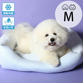 appy アッピィ ペット 超クール スクエア型ベッド 一体型 M 【メッセージカード対応】 ペット ひんやり ベッド 犬 猫 接触冷感 日本製 洗える 夏 メッシュ
