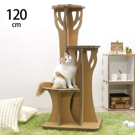 Paper New Standard All ways キャットタワー ツリーステップ キャットタワー 猫用 ダンボール製 紙製 軽い 樹木 軽量 ナチュラル