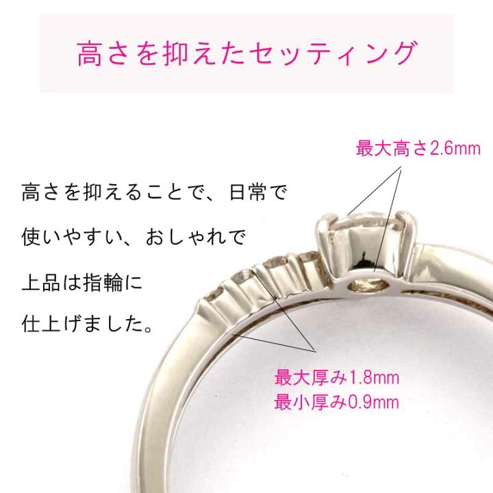 楽天市場】ダイヤモンドリング プラチナリング 婚約指輪 レディース 