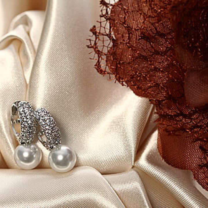 限定版 キュービックジルコニア ジュエリー パールエレガントフープフピアス８ｍｍ プレゼント ギフト pierce 真珠 アクセサリー