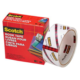 ブックテープ 製本テープ スコッチ scotch 透明ブックテープ 38.1mm 書籍補修補強用テープ スリーエム 845 38 資料 書類 本 雑誌 補修 補強 オフィス 学校 事務用品 便利