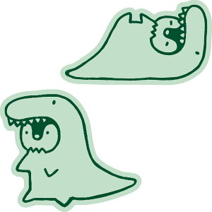 シール 可愛い ステッカー 着ぐるみ ダイカットステッカー KIGURUMI STICKER おしゃれ 動物 アニマル スマホケース パソコン スーツケース 車 ウサギ 恐竜 ハチ 犬 猫 サメ MATOKA マトカ