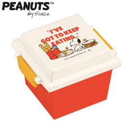 弁当箱 女子 大人 二段 ランチボックス スクエア 650ml スヌーピー PEANUTS SNOOPY EATING SLH-1501キャラクター お弁当箱 日本製 レンジ対応 レンジOK 角型 二点ロック 幼稚園 保育園 子供 男の子 女の子