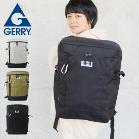 GERRY ジェリー バッグ リュック 大容量 ボックスリュック メンズ レディース マジックフラッシュバックパック ブラック ベージュ グレー GEF-0002 バックパック リュックサック デイパック ブランド シンプル 通勤 通学 鞄 ボックス型 スクエア型