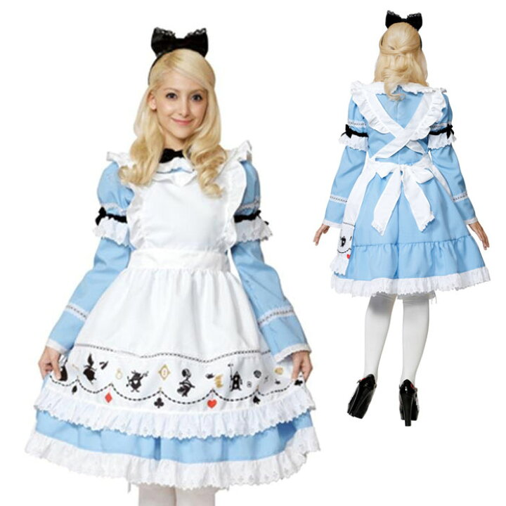 楽天市場 ハロウィン 仮装 大人 コスチューム ディズニー レディース 不思議の国のアリス Gothic Costume ゴシック アリス 衣装 コスプレ イベント Halloween 宴会 あす楽 Zakka Green