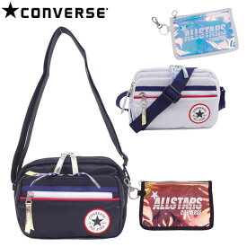 CONVERSE コンバース ショルダーバッグ メンズ TRCメッシュ 横型ショルダー メンズ/レディース ブラック/ホワイト 2.5L 75-95 ミニショルダー 斜めがけ バッグ ALLSTAR 星 横型 おしゃれ 通学