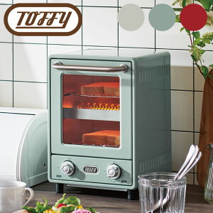 Toffy �g�t�B�[ �I�[�u���g�[�X�^�[ �c�^ �X���� 2�i �A�N�A �z���C�g ���b�h K-TS4 �����Ɠd �g�[�X�^�[ �I�[�u�� �Ɠd �p���Ă��� �^�C�}�[ �Ă����� �Η͐ؑ� �ɓ����x������ ���Z �O���^�� 