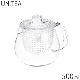 ティーポット セット おしゃれ 耐熱ガラス製 プラスチック蓋 KINTO キントー UNITEA ユニティ S プラスチック 500ml 紅茶ポット 急須 ガラスポット ポット ガラス 食洗機対応 茶こし付き